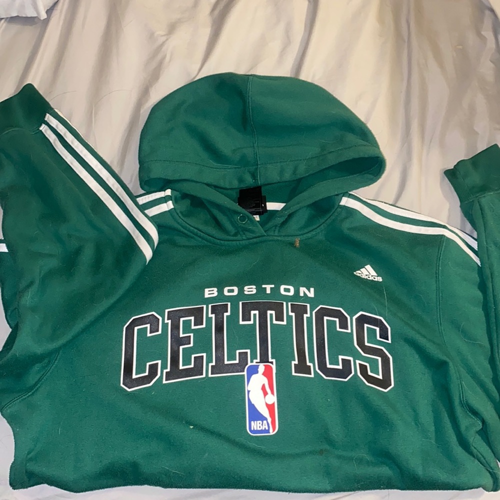 Green Adidas Celtics sweatshirt